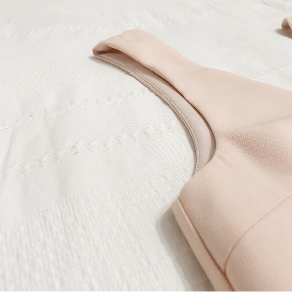 Tobi WONDER WHY BLUSH PINK SLEEVELESS SCALLOPED MINI SHIFT DRESS - S - Picture 9 of 11